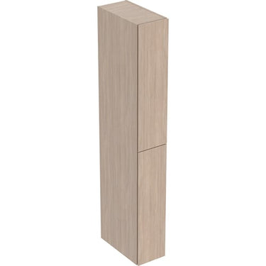 Geberit højskab 2 sk 24 x 180 x 48 cm eg melamin træstruktur - 1