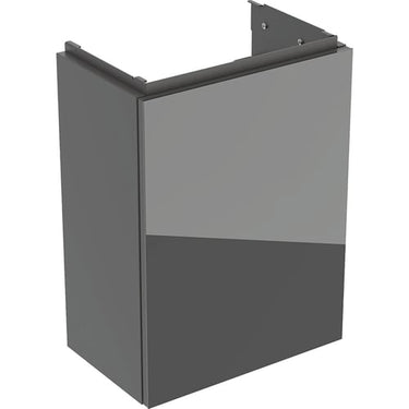 Geberit Acanto underskab til håndvask 40 cm 1 låge lava glas blankt/håndtag lava mat - 1