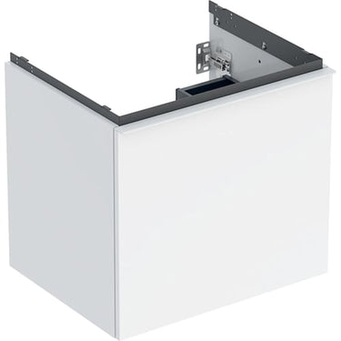 Geberit Acanto underskab til håndvask 60 cm 1 sk + 1 indv sk hvid højglans/håndtag hvid mat - 1
