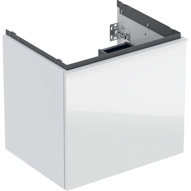 Geberit Acanto underskab til håndvask 60 cm 1 sk + 1 indv sk hvid glas blankt/håndtag hvid mat - 1