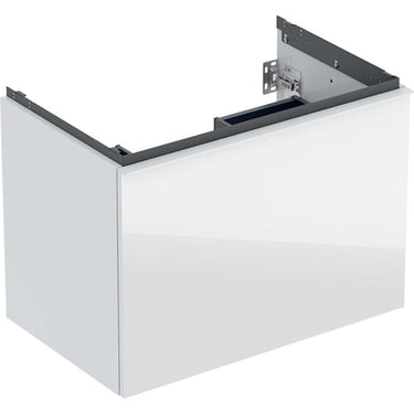 Geberit Acanto underskab til håndvask 75 cm 1 sk + 1 indv sk hvid glas blankt/håndtag hvid mat - 1