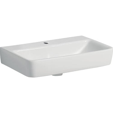 Geberit Renova Compact håndvask 60 x 37 cm hh midt/uden ovl hvid - 1