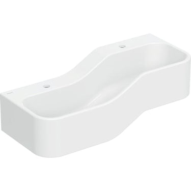 Geberit Bambini lege- og vaskekumme 2 vaskepl lav vask venstre 90 cm hh v/h Alpin-hvid - 1