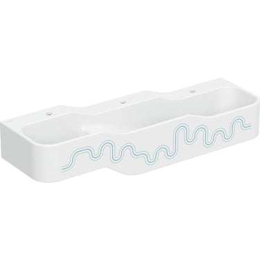 Geberit Bambini lege- og vaskekumme 3 vaskepl lav vask høje 140 cm hh midt v/h Havblå - 1