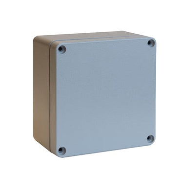 Monteringskasse aluminium 160x160x91mm (BxLxH) IK 08 IP66/IP67 NEMA type 4X grå CAD RAL 7001 - 1