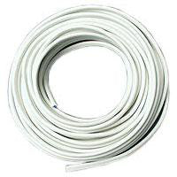 Plastledning flad 10meter hvid - 1