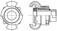 Klokobling 1/2" indv. BSP gevind. Justerbar - 1