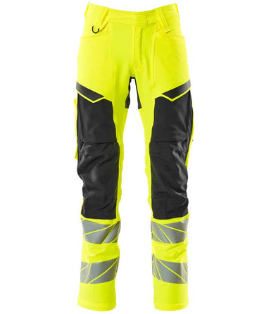 Mascot Bukser med knælommer 19479 Hi-Vis gul/sort str 90C58 - 1