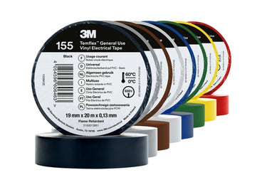 Temflex™ el vinyltape 165 regnbue-pakke 15mm x 10m 10 ruller i en pakke - 1