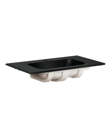 Gustavsberg Artic møbelvask 80cm mat sort - 1