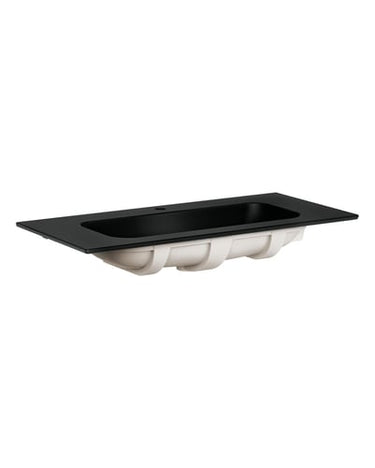 Gustavsberg Artic møbelvask 100cm 1hh mat sort - 1