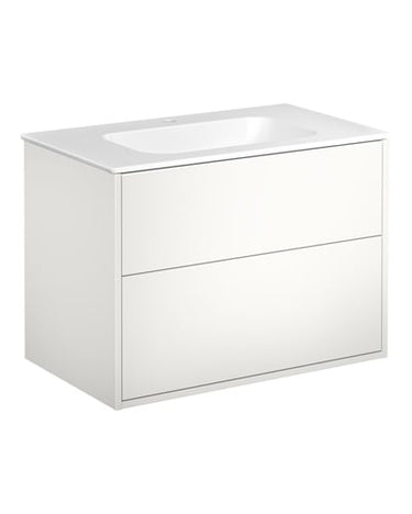 Gustavsberg Artic møbelsæt 80cm 2sk/vask mat hvid/hvid - 1