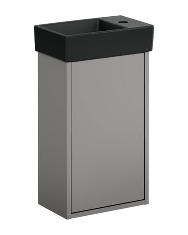 Gustavsberg Artic S møbelsæt 36cm vask hh tv mat sort/askegrå - 1