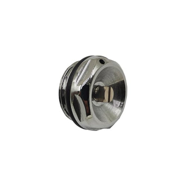 Luftskrue m/o-ring 1/2" krom - 1