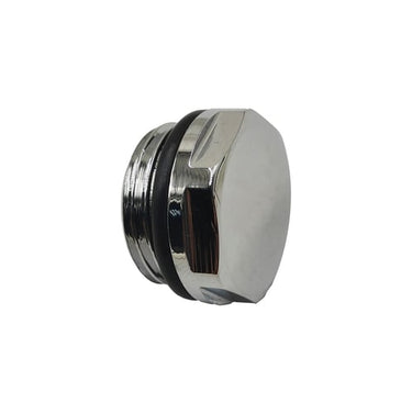 Afslutningsprop m/o-ring 1/2" krom - 1