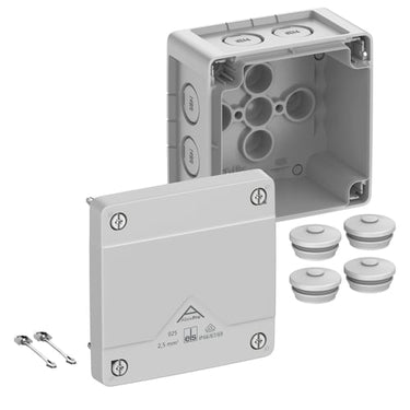 Forgreningsdåse Abox Pro 025-L 87X87x52mm grå IP66/IP67/IP69 - 1