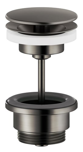 Damixa bundventil Ø63mm 1 1/4" "altid åben" børstet grafitgrå PVD - 1