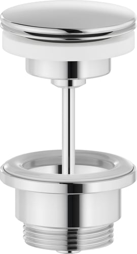 Damixa bundventil Ø63mm 1 1/4" push-up krom - 1