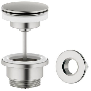 Damixa bundventil Ø63mm 1 1/4" push-up Steel PVD - 1