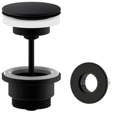 Damixa bundventil Ø63mm 1 1/4" push-up mat sort - 1