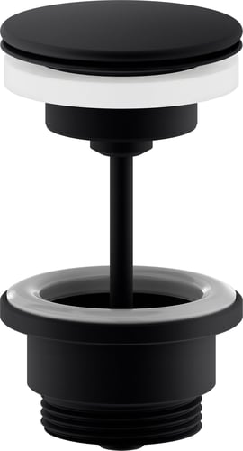 Damixa bundventil Ø63mm 1 1/4" "altid åben" mat sort - 1