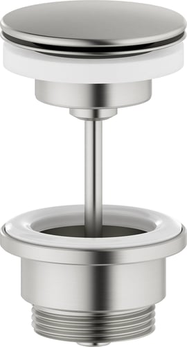 Damixa bundventil Ø63mm 1 1/4" "altid åben" Steel PVD - 1