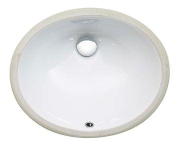 Lavabo Tea håndvask porcelæn 470x385x200mm underlim hvid - 1