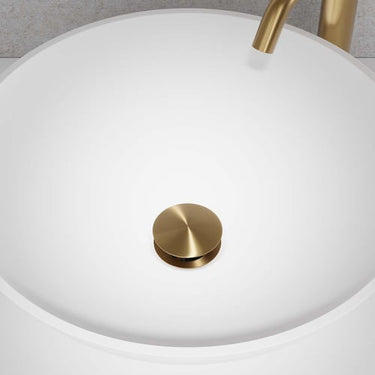 Lavabo Primy Steel universal pop-up bundventil 65mm 1 1/4" PVD sand - 1