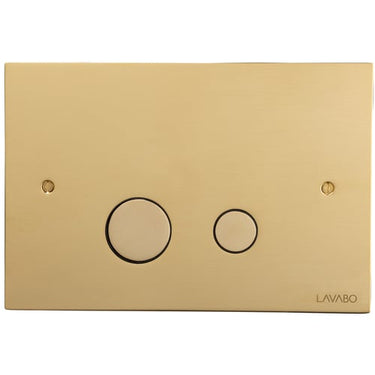 Lavabo Luna betjeningsplade t/indbyg cist messing - 1