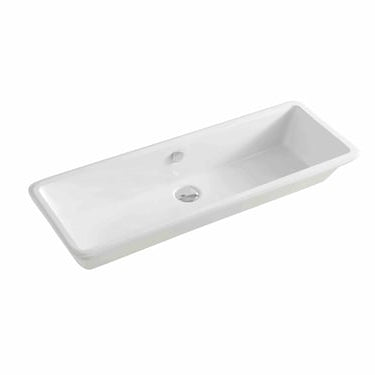 Lavabo Gea håndvask porcelæn 900x330x175mm underlim blank hvid - 1