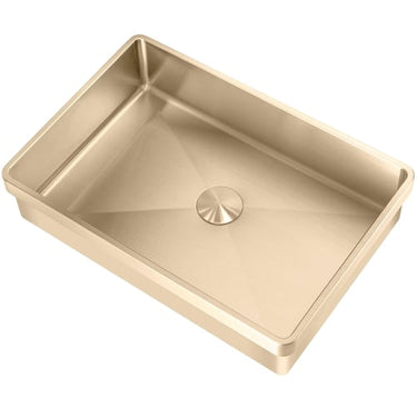 Lavabo High håndvask 470x320x190mm nedf pop-up bv messing - 1