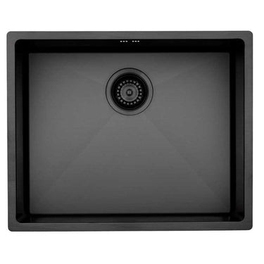 Lavabo Kubus 500 Soft køkkenvask 540x440x185mm strainer PVD Shadow - 1