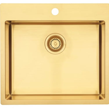 Lavabo Kubus køkkenvask m/hh PVD guld - 1