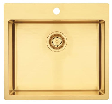 Lavabo Kubus køkkenvask m/hh PVD guld - 1