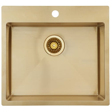 Lavabo Kubus køkkenvask m/hh poleret messing - 1
