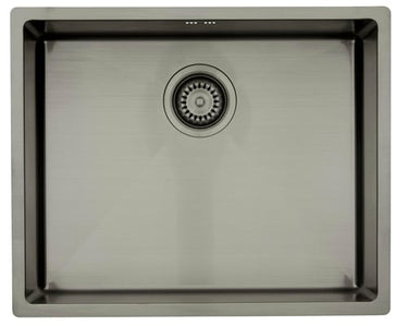Lavabo Kubus 500 Soft køkkenvask 540x440x190mm strainer PVD Gunmetal - 1