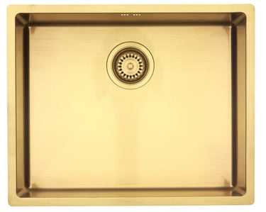 Lavabo Kubus 500 Soft køkkenvask 540x440x190mm strainer PVD sand - 1