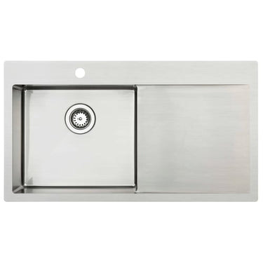 Lavabo Kubus 900 L Soft køkkenvask 900x500x175mm bk th mat rf - 1