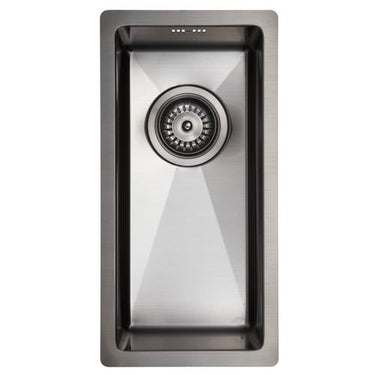 Lavabo Kubus 180 Soft køkkenvask 220x440x145mm strainer PVD Gunmetal - 1