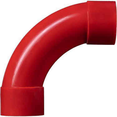 Bisson ABS001/25 90° ABS-bøjning til 25 mm rør 10-pak rød - 1