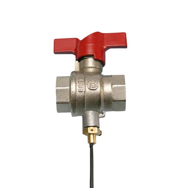 Pettinaroli kuglehane m/T greb rød 52CES muffe/muffe/følertilsl. 1/2" - 1