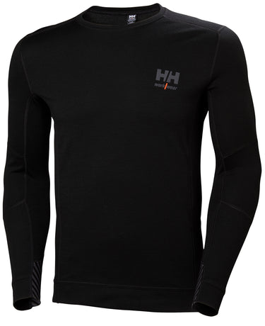 HH Workwear Lifa Merino uld undertrøje med lange ærmer 75106 sort L - 1