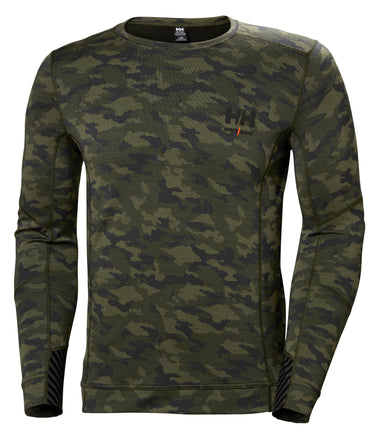 HH Workwear Lifa Merino uld undertrøje med lange ærmer og 75107 camo XL - 1