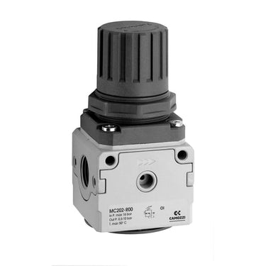 Pressure regulator-1/4-0.5 to 10 bar -self relieving MC104-R00 PRESS. REGULATOR SER. MC - 1
