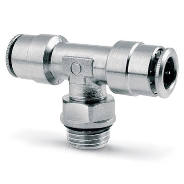 Push in fitting-swivel branch tee-6mm tube -1/8 thread 6432 6-1/8 SUPER-RAPID FITTING - 1