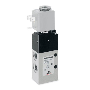 Electropneumatic valve-3/2 NO-1/8 -sol spring348-015-02 SOLENOID VALVE SER. 3 - 1