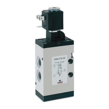 Electropneumatic valve-3/2-1/4-sol spring 434-015-22 SOLENOID VALVE SER. 4 - 1