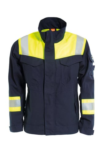 FR Jakke Metalfri 603081 Gul/Marine 3XL - 1
