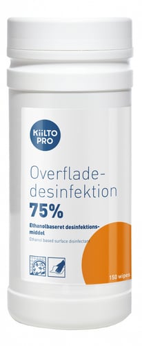 Kiilto Pro Overfladedesinfektion 75% 150stk - 1