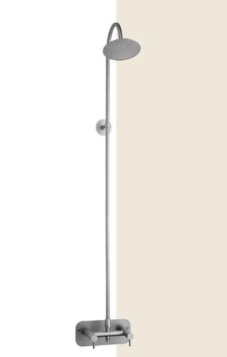 Eqi 5050 væghængt udendørsbruser frostsikr 1/2/15x150-350mm silkemat - 1